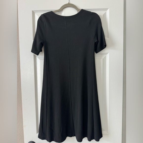 LOFT black short sleeve midi dress size XSP (petite) - Picture 2 of 7